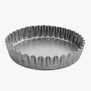 Tavă din inox alimentar AISI 304 pentru tartă / pască