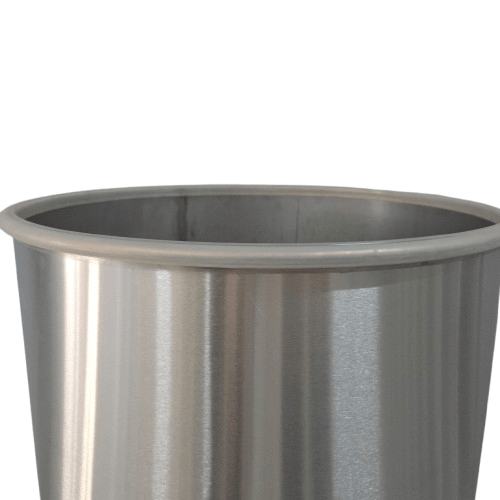 Butoi inox alimentar CONVELT cu capac total si inchidere etansa cu colier 110 Litri - imagine 5