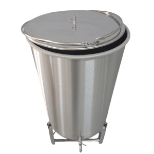 Butoaie inox cu capac colier